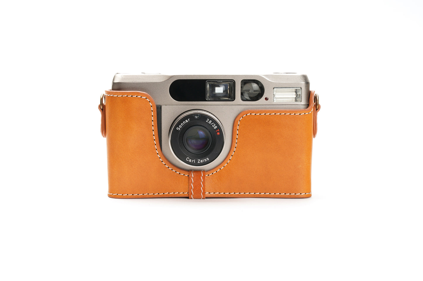 Genuine leather half case for Contax T2
