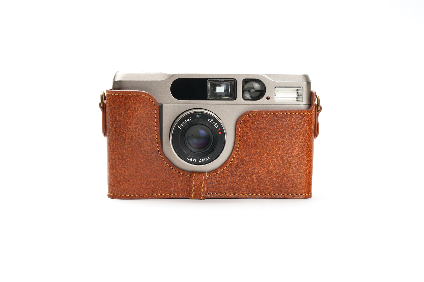 Genuine leather half case for Contax T2