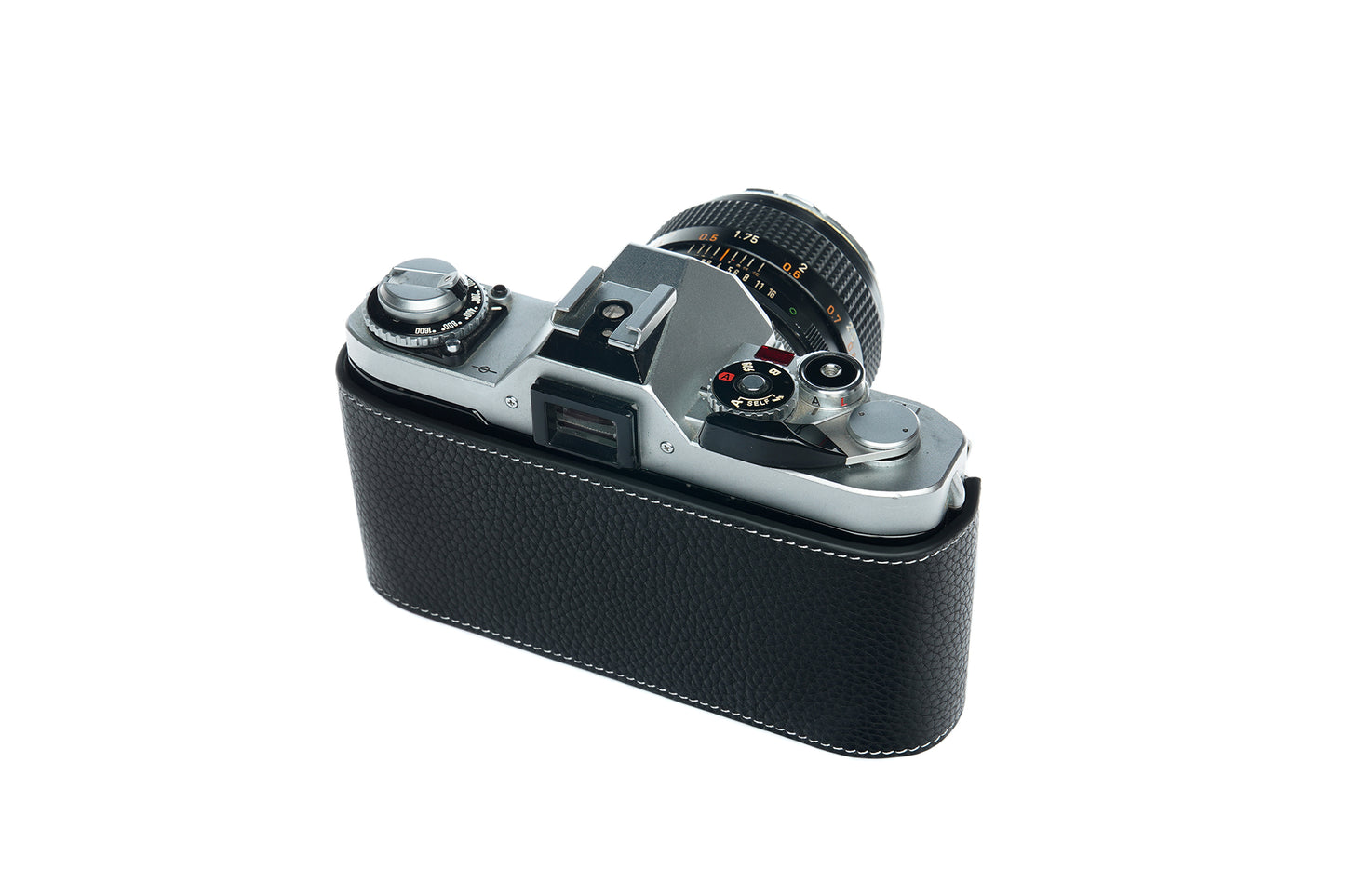 Genuine leather half case for Canon AV-1
