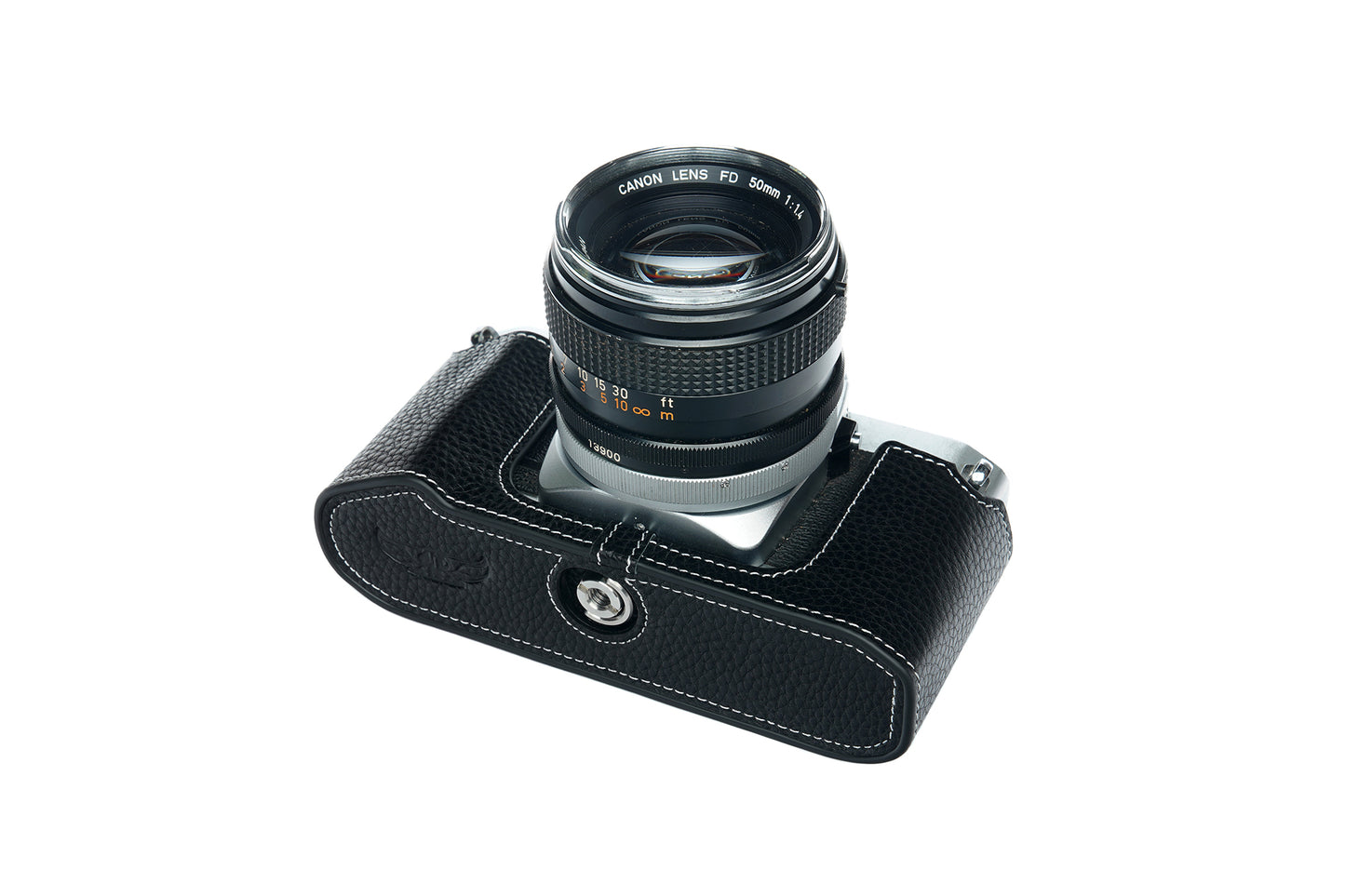 Genuine leather half case for Canon AV-1