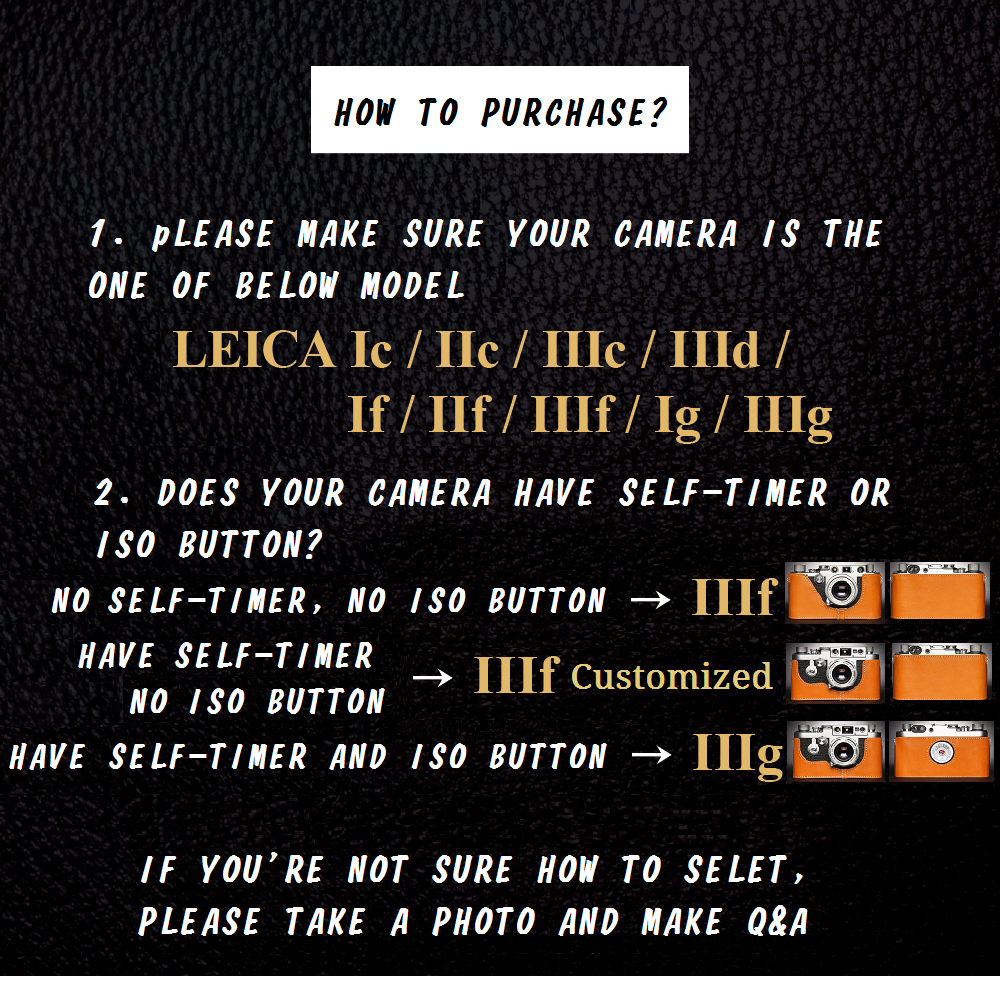 TP ORIG half case for Leica iiif/ ic/ iic/ iiic/ iiid/ ig/ if/ iif/ iiig