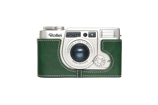 Genuine leather half case for Rollei AFM35/ fujifilm Klasse W/ fujifilm Klasse S