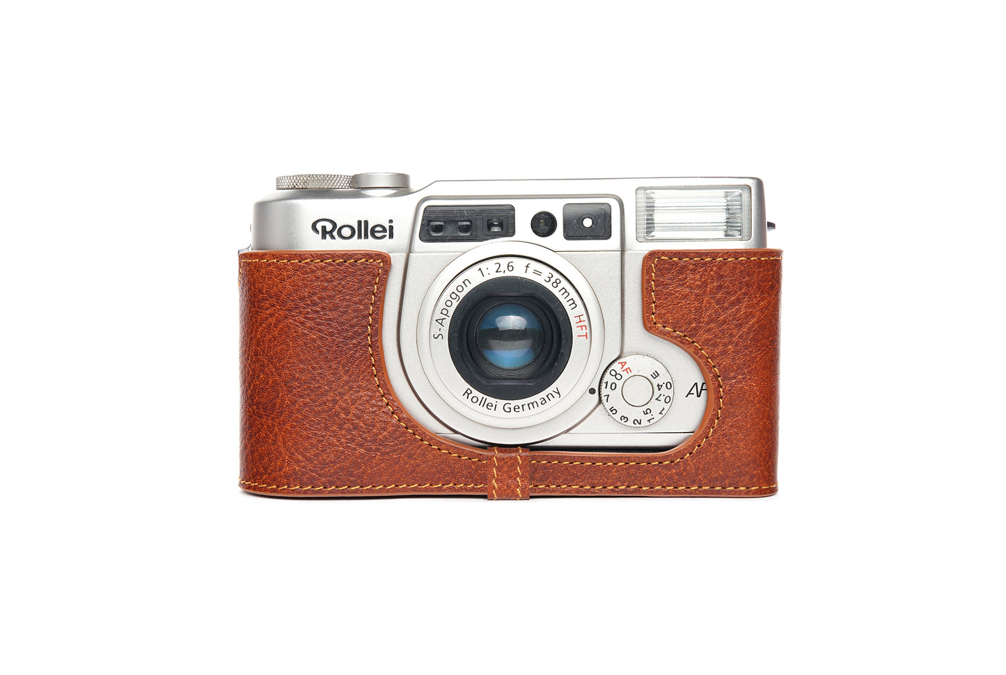 Genuine leather half case for Rollei AFM35/ fujifilm Klasse W/ fujifilm Klasse S
