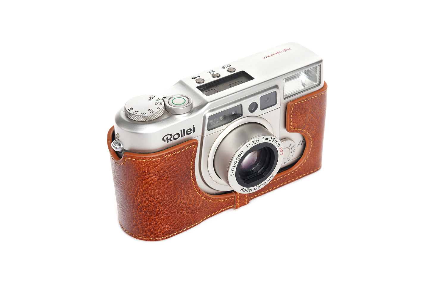 Genuine leather half case for Rollei AFM35/ fujifilm Klasse W/ fujifilm Klasse S