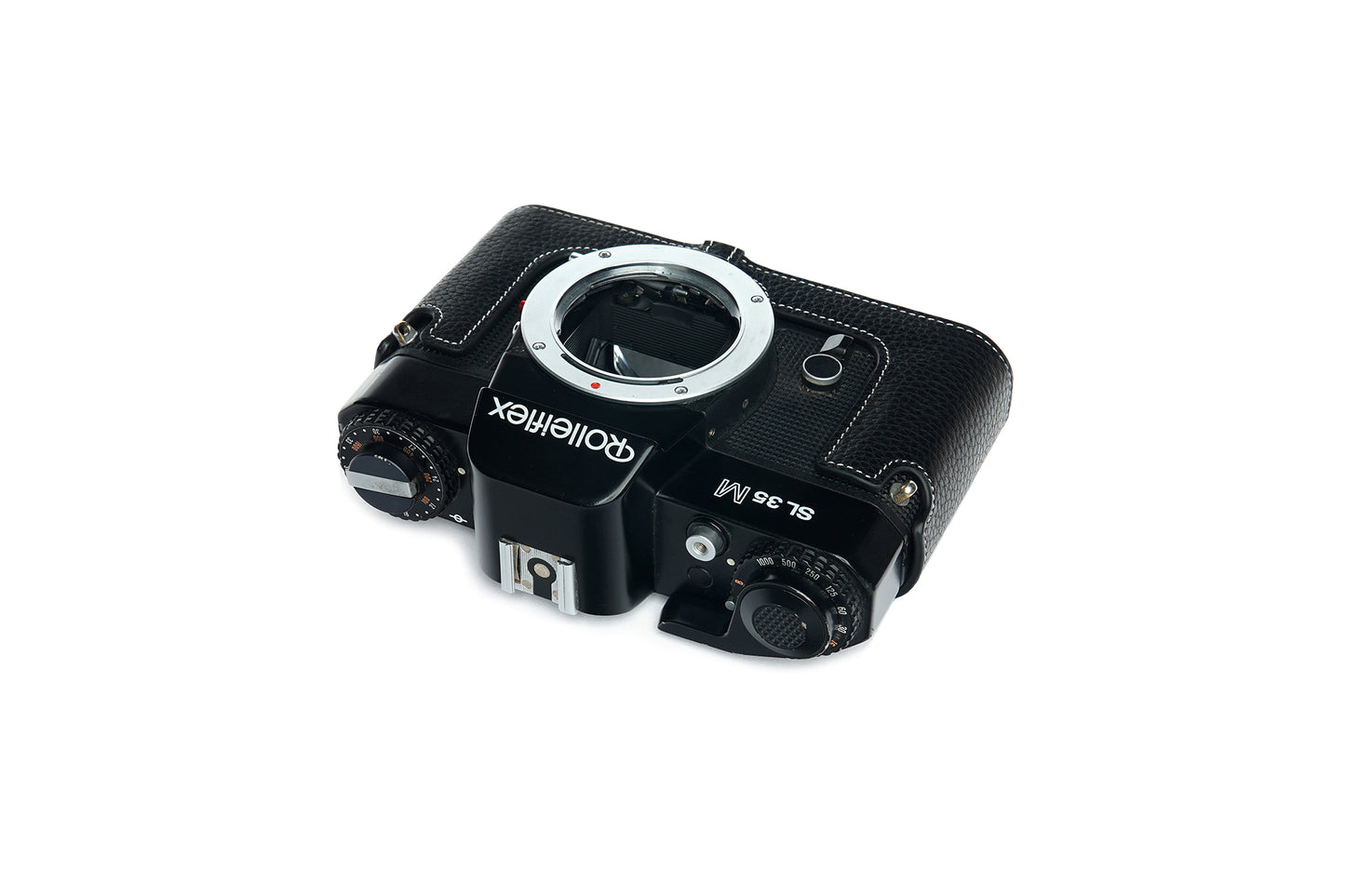 Genuine leather half case for Rolleiflex SL35M